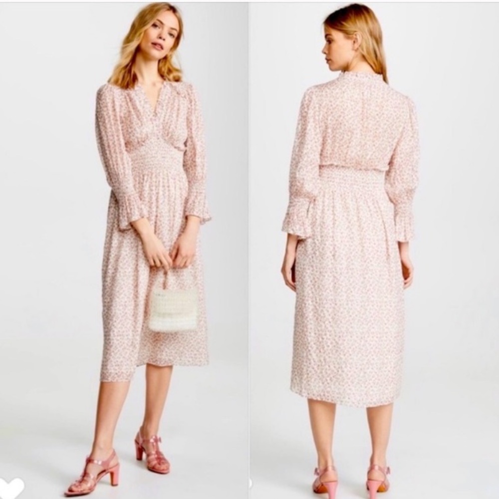 Rebecca Taylor Floral Francesco Smocked Dress